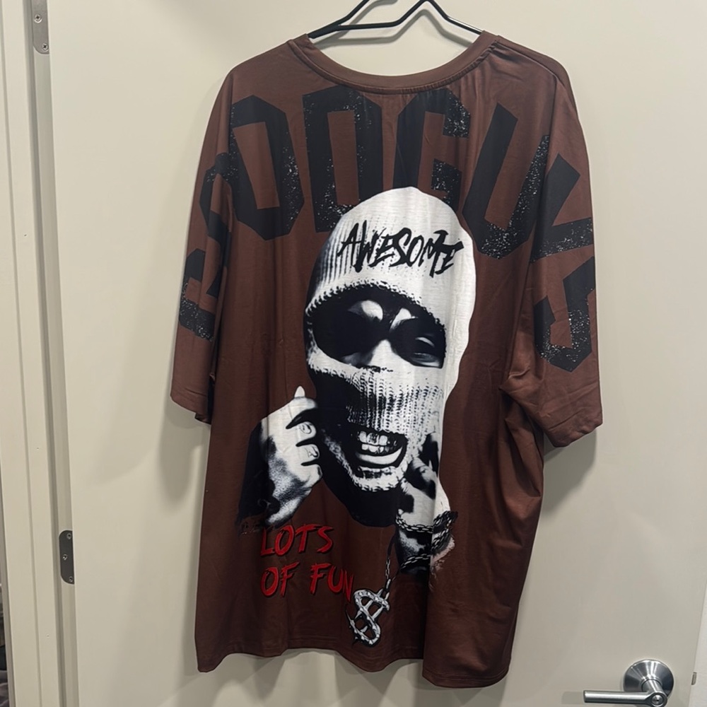 Brown Graphic Men's Shirt